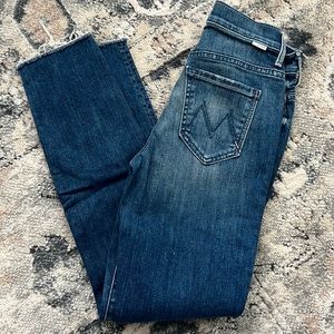 Mother Denim Jeans The Stunner Ankle Fray Size 24